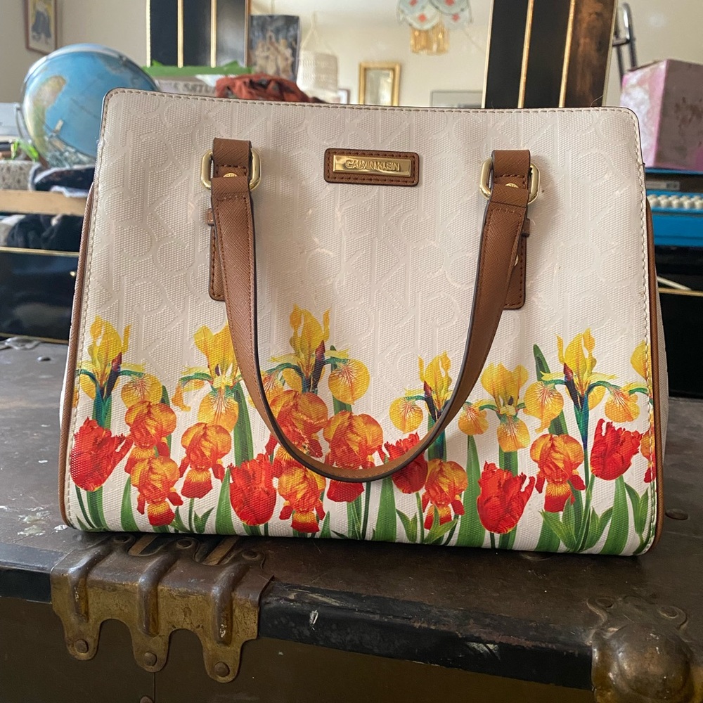 Calvin Klein floral purse
